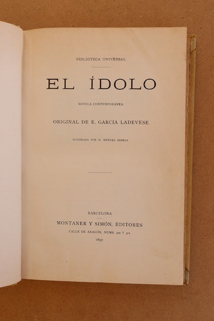 El ídolo, Montaner y Simón, 1897