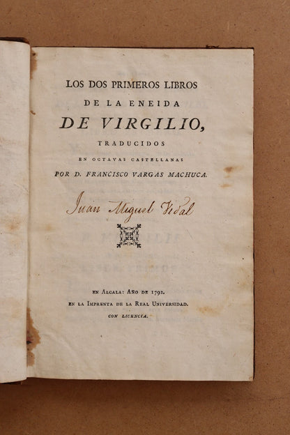 La Eneida de Virgilio, 1792