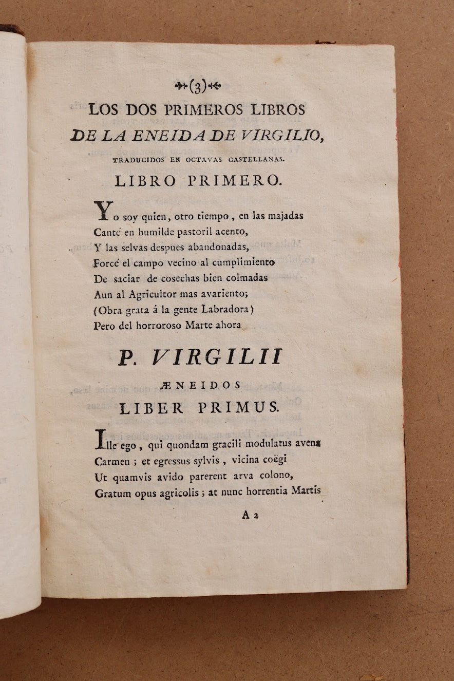 La Eneida de Virgilio, 1792