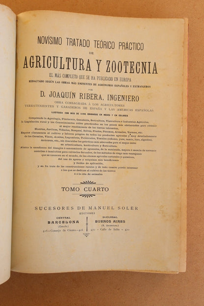 Novísimo tratado de Agricultura y Zootecnia, Final S.XIX