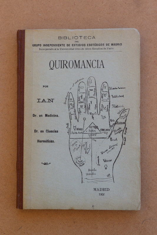 Quiromancia, Dr. Ian, 1900