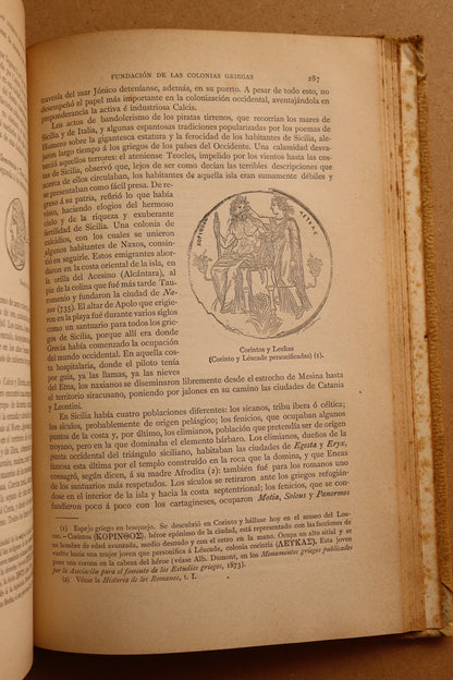 Historia de los Griegos, Montaner y Simón, 1890-1891