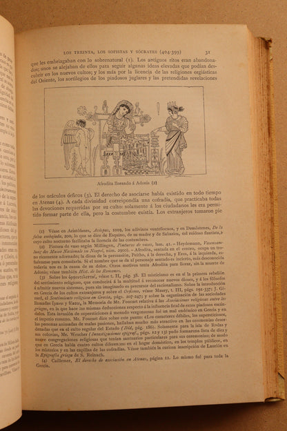 Historia de los Griegos, Montaner y Simón, 1890-1891