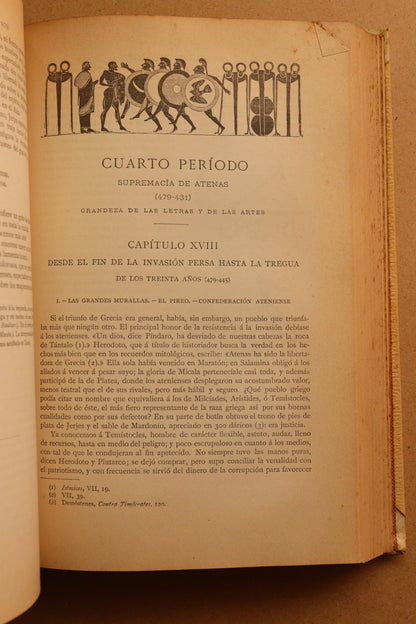 Historia de los Griegos, Montaner y Simón, 1890-1891