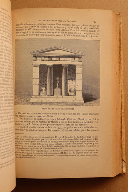 Historia de los Griegos, Montaner y Simón, 1890-1891