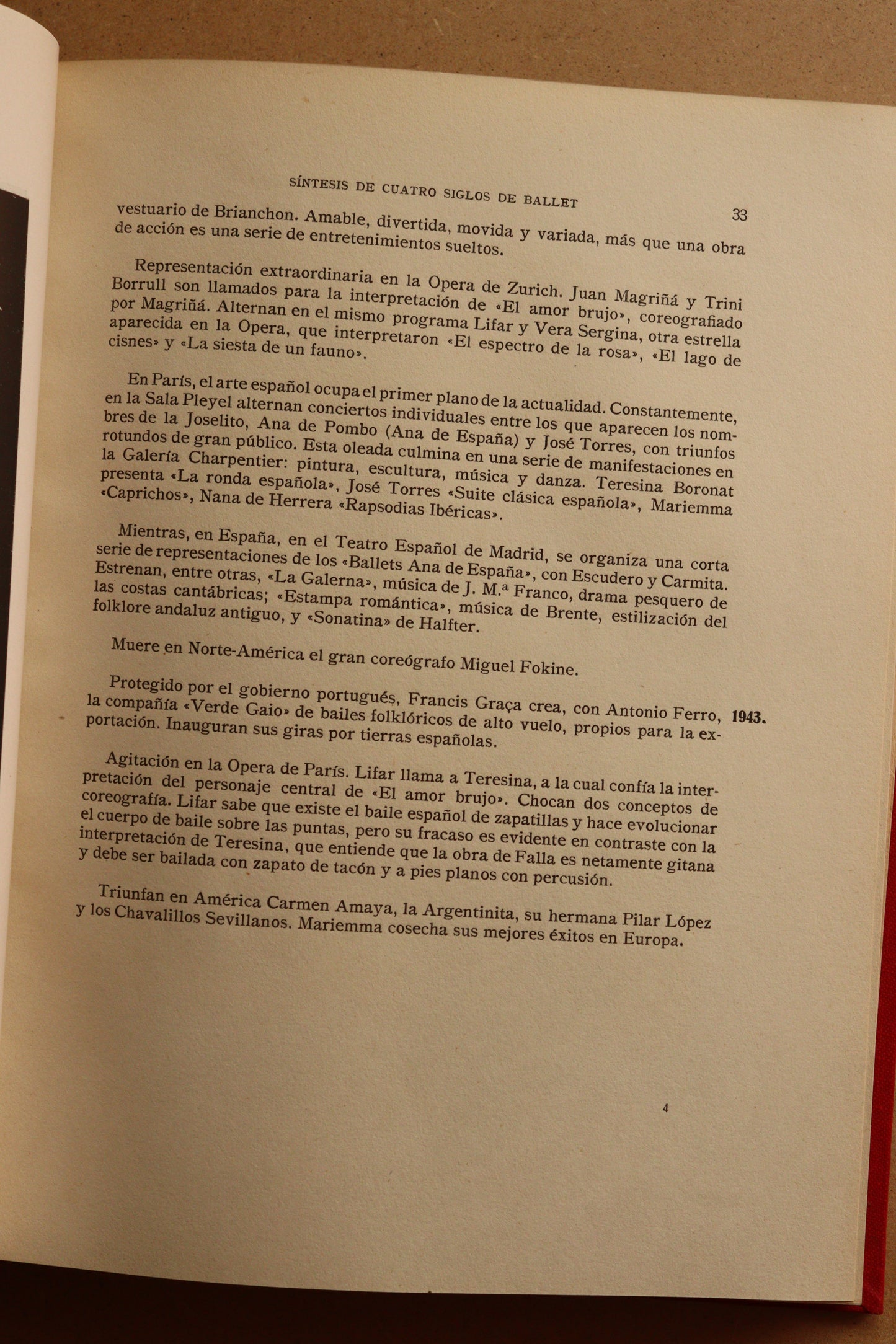 Ballet y Baile Español, Montaner y Simón, 1944, Edición Limitada y Numerada