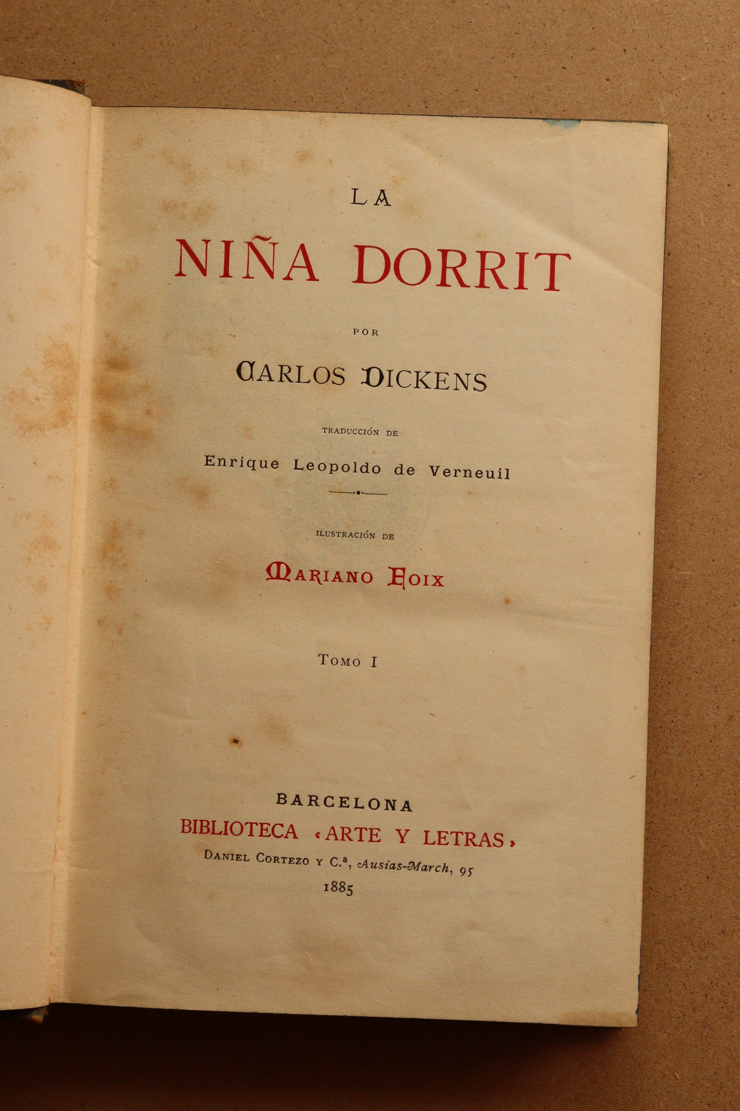 La Niña Dorrit, Biblioteca Arte y Letras, 1885