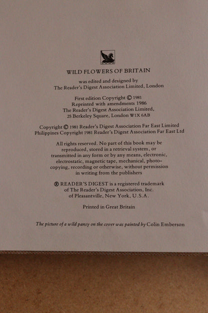 Reader's Digest Nature Lover's Library Field Guides of Britain, 1ª Edición, 1981-1984, Completa
