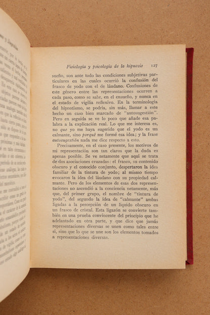 Hipnotismo y Sugestión, W. Wunt, Años 30