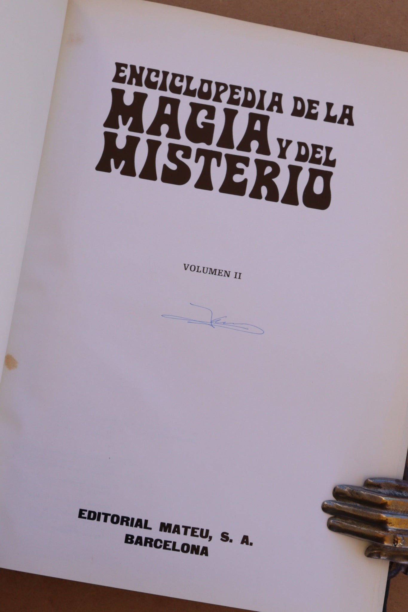 Enciclopedia de la Magia y del Misterio, Mateu, 1969