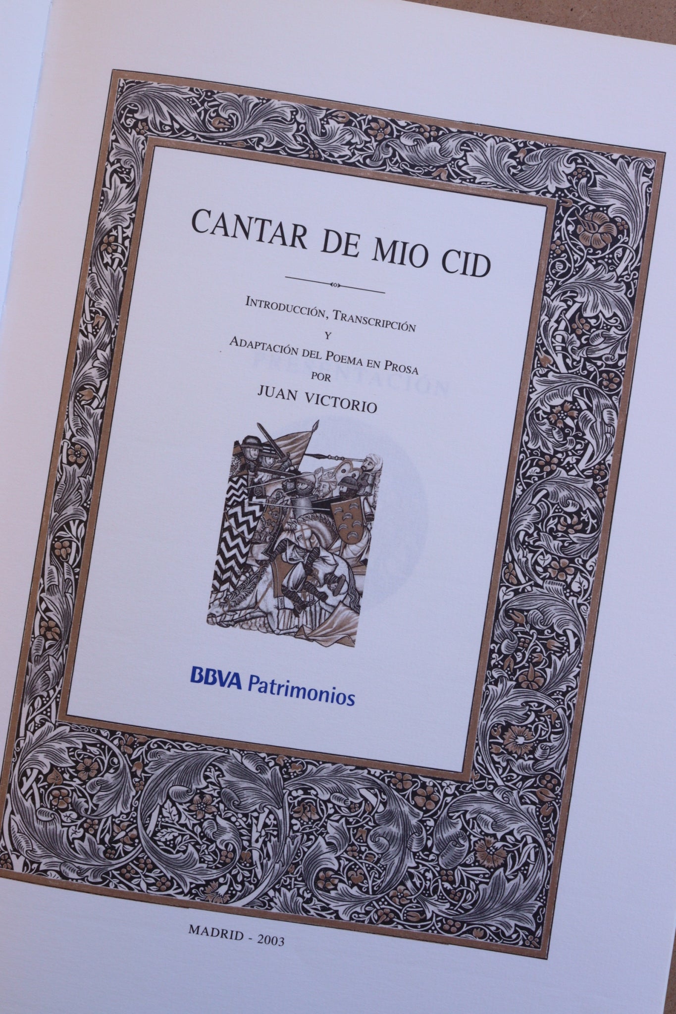 Cantar de Mio Cid, Edición Limitada, 2003