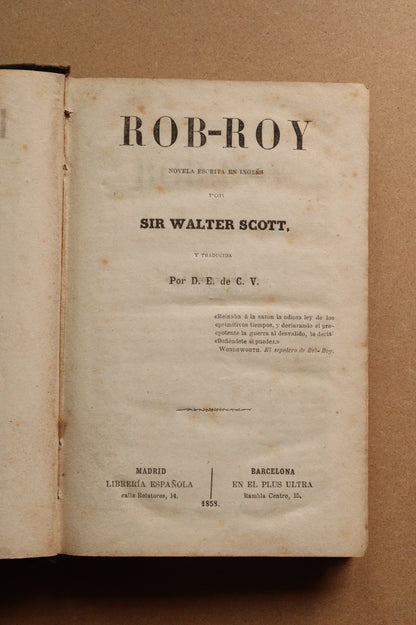 Rob Roy, Sir Walter Scott, 1858