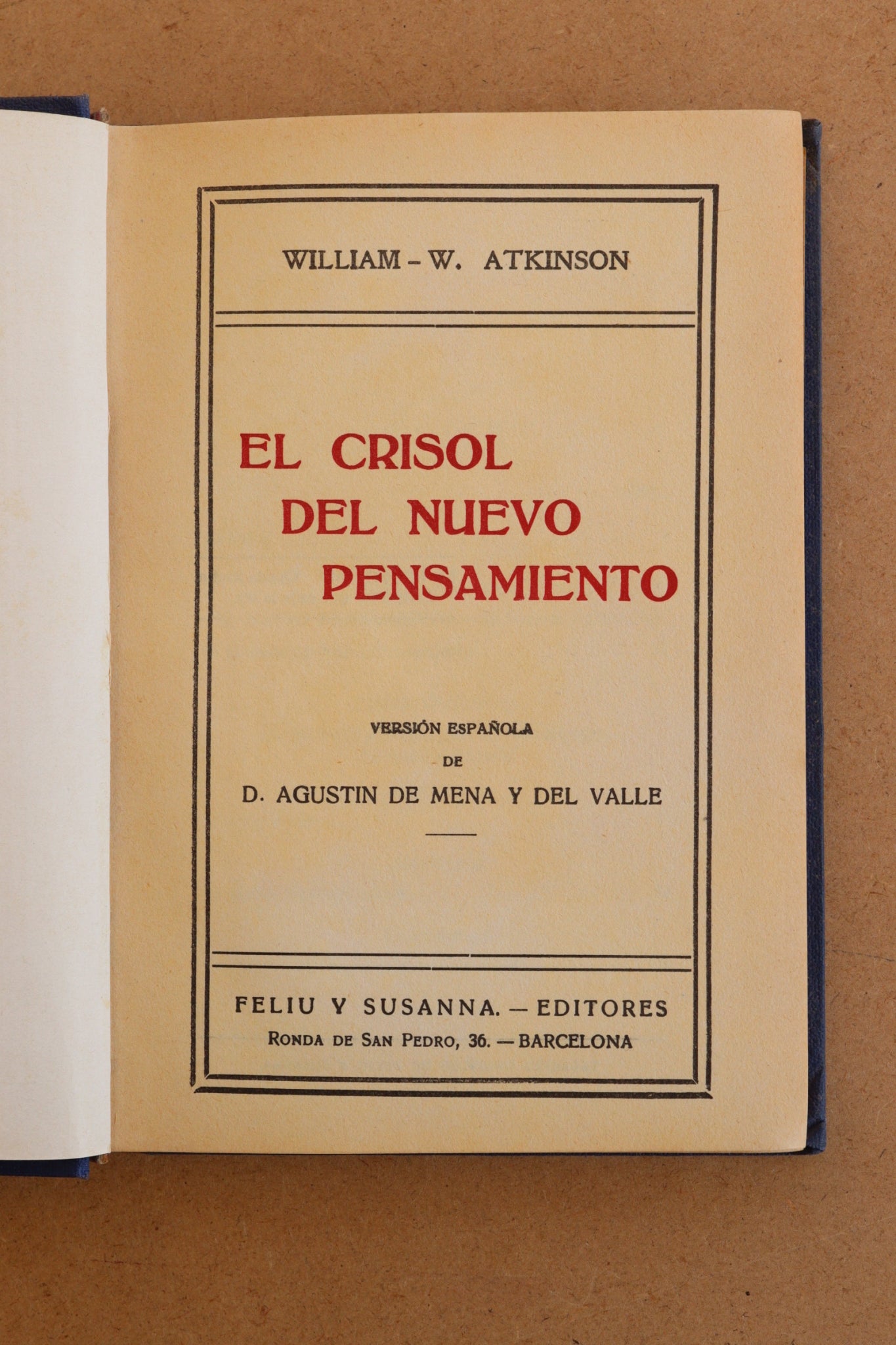 El Crisol del Nuevo Pensamiento, Atkinson, 1930