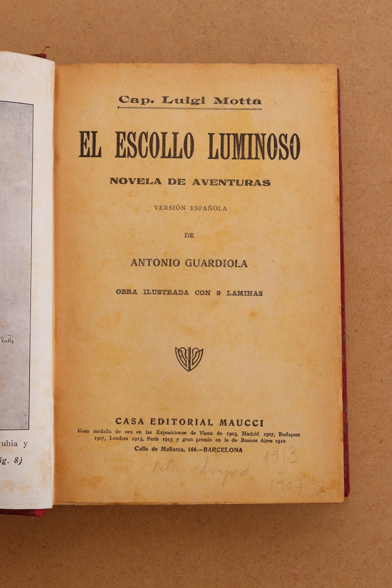 El Escollo Luminoso, Maucci, 1920