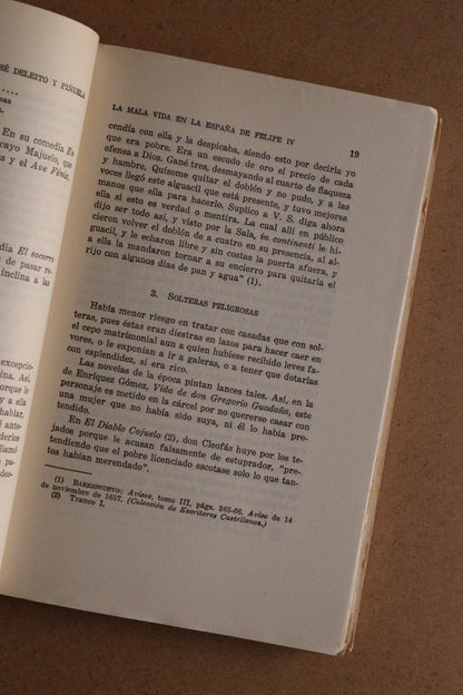 La mala vida en la España de Felipe IV, José Deleito y Piñuela, 1967