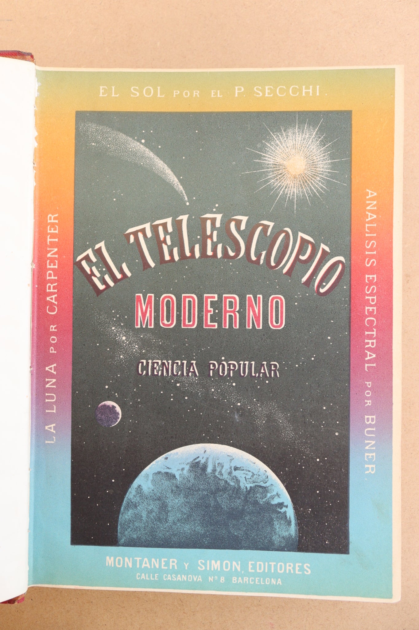 El Telescopio Moderno, Montaner y Simón, 1879