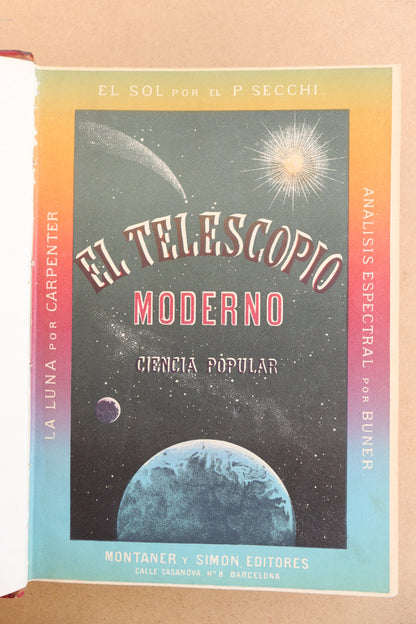 El Telescopio Moderno, Montaner y Simón, 1879