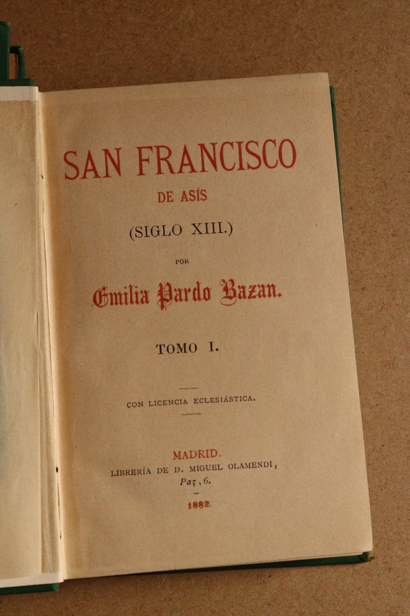 San Francisco de Asís, Emilia Pardo Bazán, 1882