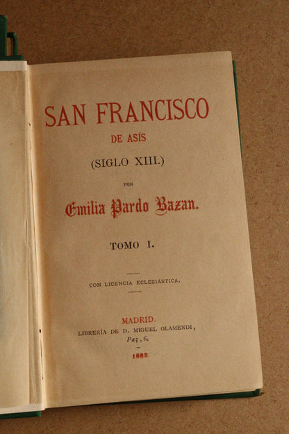 San Francisco de Asís, Emilia Pardo Bazán, 1882