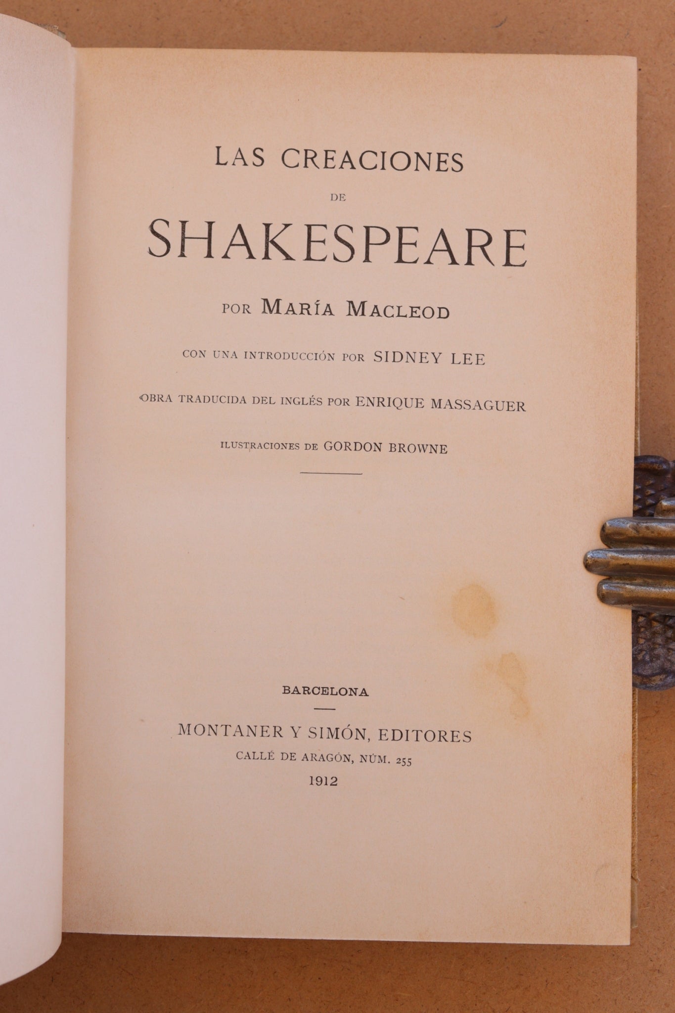 Las Creaciones de Shakespeare, Montaner y Simón, 1912