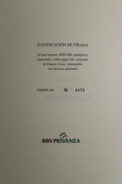 Cuentos de la Alhambra, Edición Limitada y Numerada, 1998