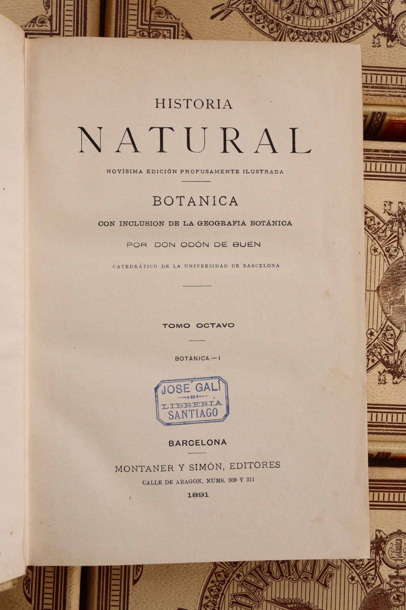 Historia Natural, Montaner y Simón, 1891-1895, Completa