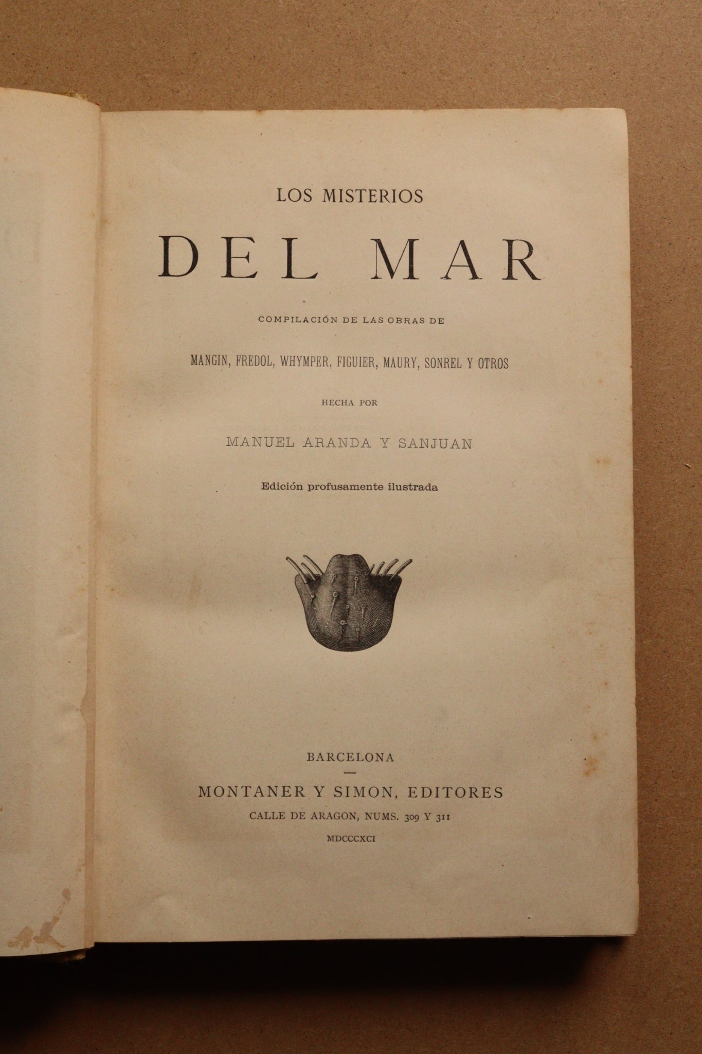 Misterios del Mar, Montaner y Simón, 1891