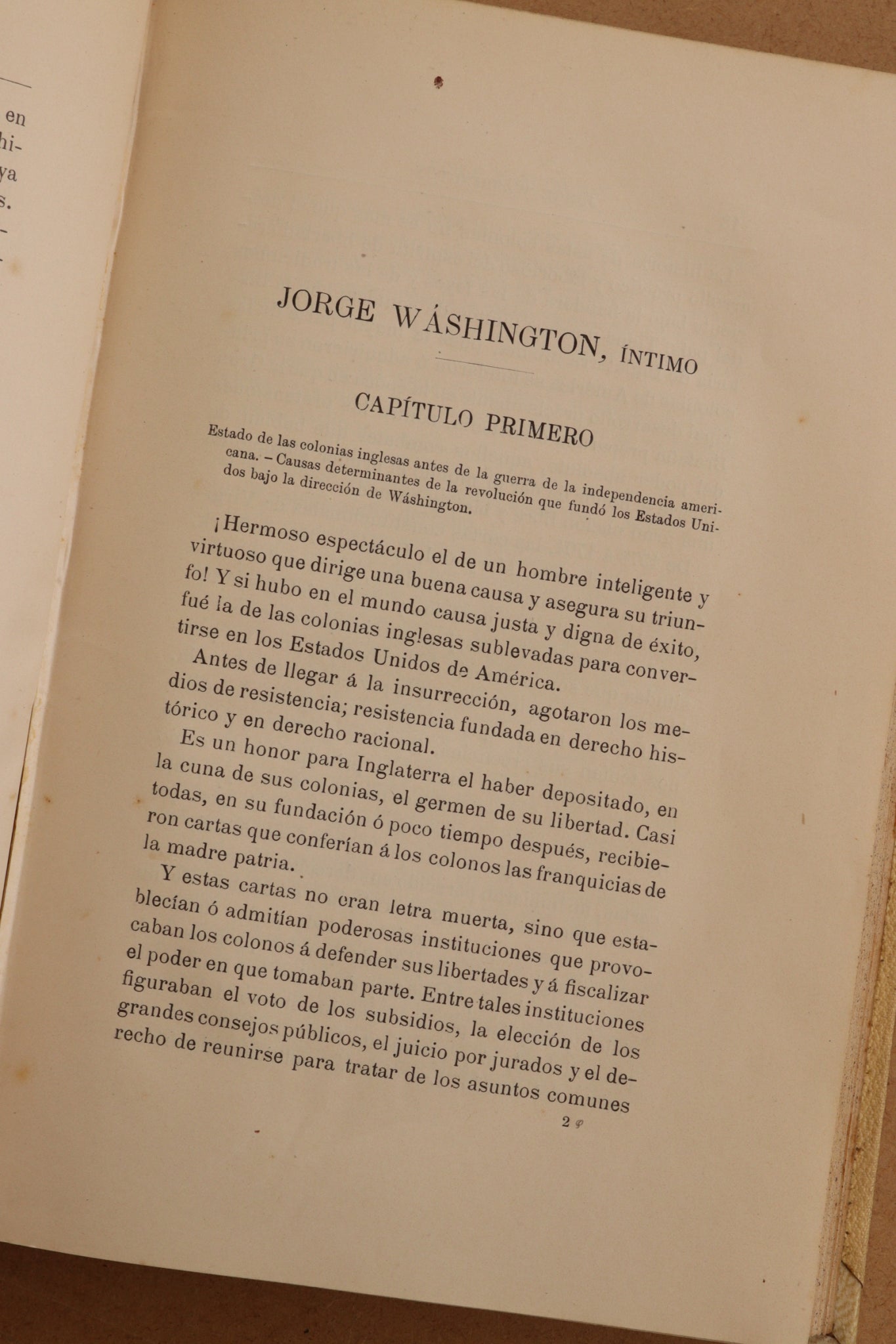 Jorge Washington íntimo, Montaner y Simón, 1910