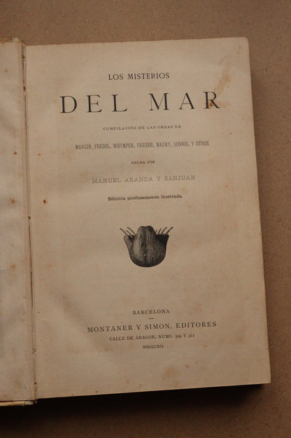 Misterios del Mar, Montaner y Simón, 1891