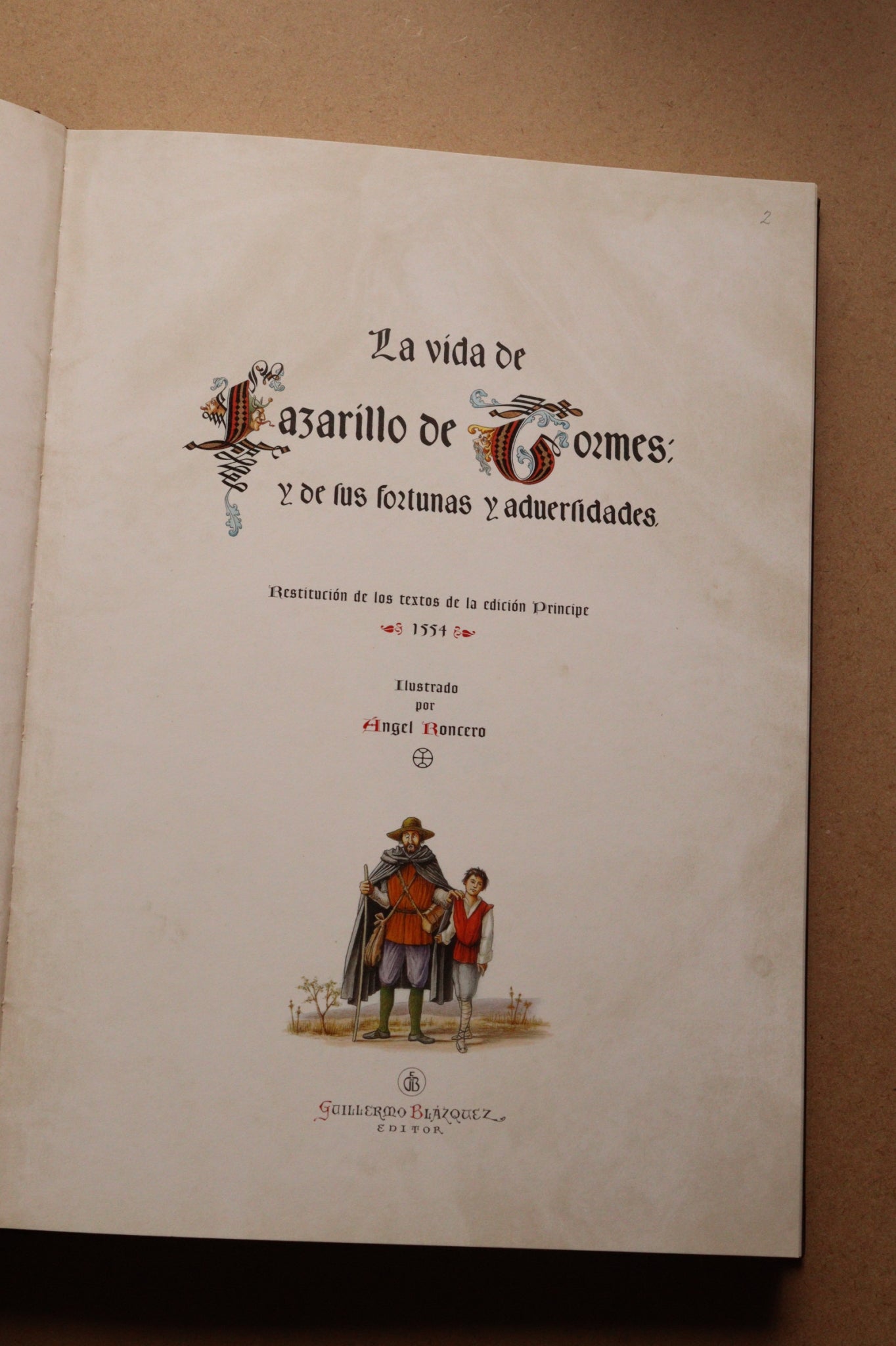 La vida de Lazarillo de Tormes, Edición Limitada y Numerada, 2004