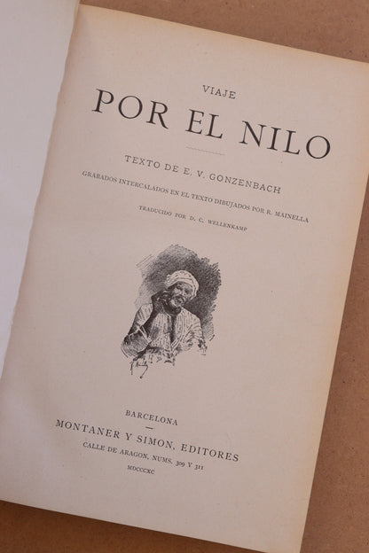 Viaje por el Nilo, Montaner y Simón, 1890