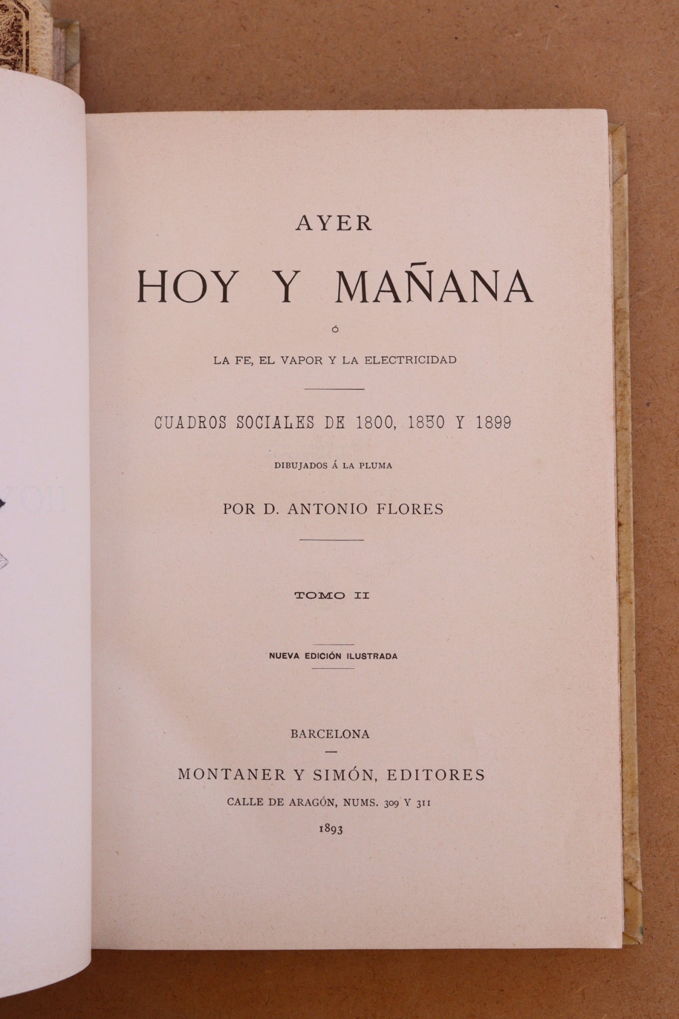 Ayer, hoy y mañana, Montaner y Simón, 1893