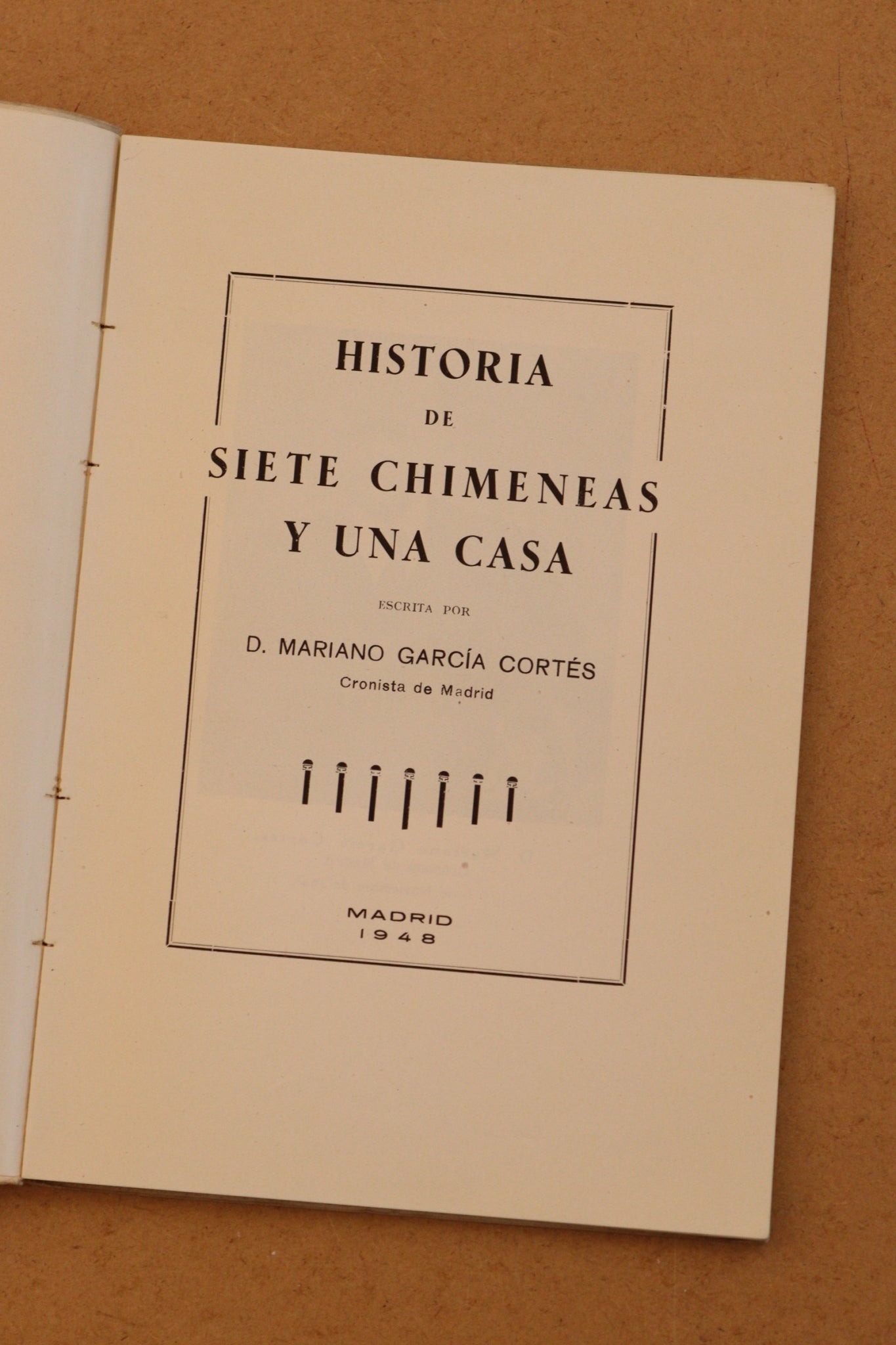 Historia de 7 chimeneas y una casa, Mariano García Cortés, 1948