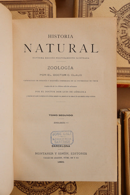 Historia Natural, Montaner y Simón, 1891-1895, Completa