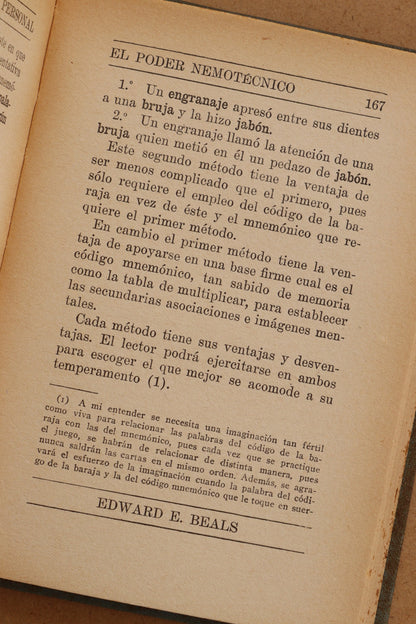 El Poder Nemotécnico, W. Atkinson & E. Beals, 1920