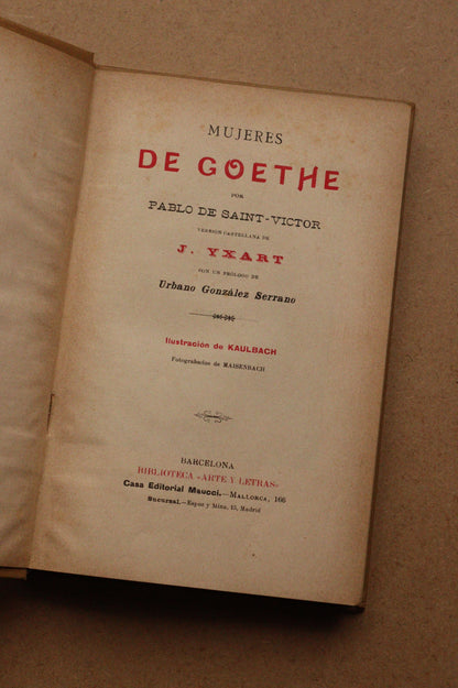 Mujeres de Goethe, Editorial Maucci, ca. 1900